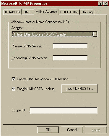 Using the LMHOSTS file to backup WINS - Network Admin Tools