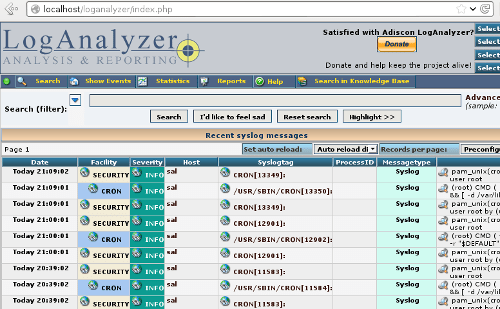 Rsyslog и loganalyzer настройка на ubuntu