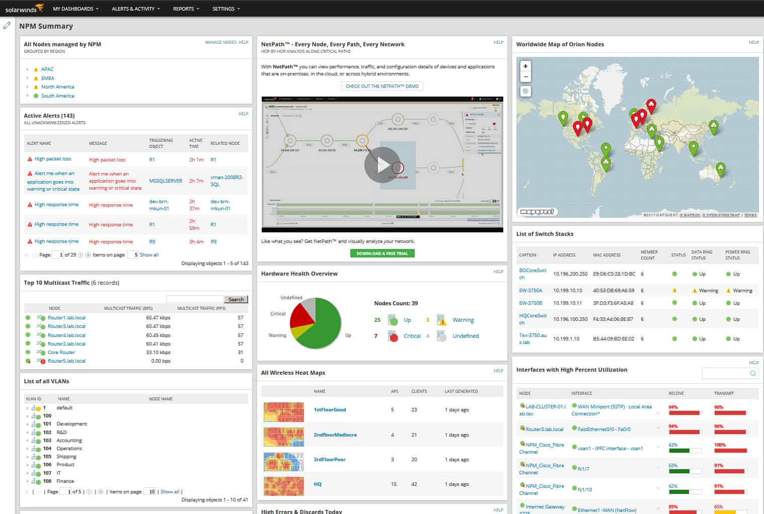 solarwinds network performance monitor tutorial