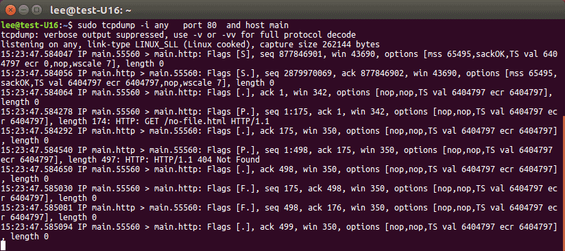 tcpdump