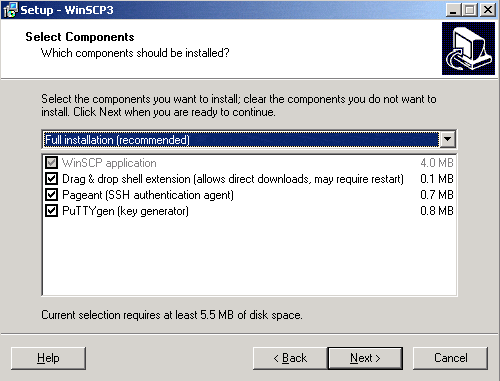 Winscp не подключается по scp